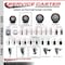 Service Caster 3.5'' SS Maroon Poly Swivel 1-3/8'' Expanding Stem Caster with Brake SCC-SSEX20S3514-PPUB-MRN-TLB-138 - alternate 2